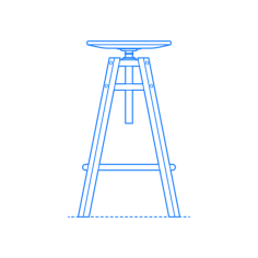Furniture Stools Ikea Dalfred Barstool Tracing Svg Vector, Free Vectors File